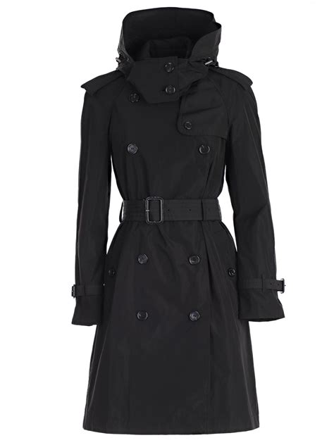 burberry black raincoat|burberry raincoats for women sale.